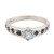 Sapphire and Blue Topaz Solitaire Ring 'Sea Sparkles'