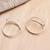Hand Crafted Sterling Silver Hoop Earrings 'Full of Hope'