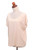 Ivory Short-Sleeved Rayon Blouse 'Timeless Tee in Ivory'