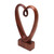 Hand Carved Suar Wood Heart Sculpture 'Valentine Edition'