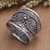 Openwork Sterling Silver Band Ring from Bali 'Elegant Affection'