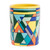 Artisan Crafted Multicolored Decorative Vase 'Mountain Geometry'