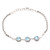 Sterling Silver and Blue Topaz Bracelet 'Dewdrop Sparkle'