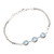 Sterling Silver and Blue Topaz Bracelet 'Dewdrop Sparkle'