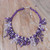 Thai Cultured Pearl and Amethyst Waterfall Necklace 'Lavender Ocean'