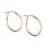 Oval Sterling Hoop Earrings 'Archetype'