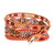 Multicolored Long Beaded Wrap Bracelet 'Floral Symphony'