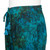 Hand-Stamped Turquoise Batik Rayon Jogger Pants 'Forest Canopy'