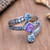 Cocktail Ring with Amethyst and Blue Topaz 'Bali Impressions'