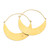 Hand Crafted Gold-Plated Hoop Earrings from Indonesia 'In the Same Canoe'