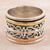 Sterling Silver Brass and Copper Meditation Spinner Ring 'Total Serenity'