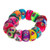 Multicolor Pompom Scrunchies from Peru Pair 'Dancing at the Andean Festival'