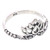 Sterling Silver Band Ring with Lotus Flower Motif 'Floral Rebirth'