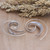 Handmade Modern Sterling Silver Drop Earrings from Bali 'Nova Spiral'