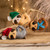 Set of 6 Handmade Christmas Sloth Ornaments from Guatemala 'Sweet Christmas Sleepers'