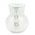 Eco-Friendly Handblown Recycled Glass Pitcher from Mexico 'White Spirals'