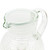 Eco-Friendly Handblown Recycled Glass Pitcher from Mexico 'White Spirals'