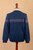 Men's Acrylic and Cotton Pullover Sweater in a Cool Palette 'Nordic Style'