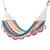 Handcrafted Cotton Rope Hammock in Colorful Hues Single 'Tropical Dreams'