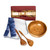 Curated Gift Box with Table Runner and 3 Teak Serving Pieces 'Entertaining Friends'