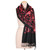 Floral-Themed Wool Shawl with Chain-Stitched Embroidery 'Kashmir Dreams'