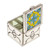 Handcrafted Talavera-Themed Tin and Ceramic Jewelry Box 'Sunny Reflections'