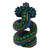 Wood Quetzalcoatl Serpent Figurine Hand-Painted in Mexico 'Imposing Quetzalcoatl'