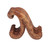 Hand-Carved Natural Brown Jempinis Wood Octopus Phone Stand 'Marine Assistant in Brown'