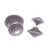 Polished Round Silver Button Earrings Crafted in Thailand 'Hypnotically Radiant'