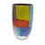 Modern and Abstract Colorful Handblown Murano Art Glass Vase 'Avant-Garde  Art'