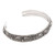 Hand Crafted Sterling Silver Cuff Bracelet 'Silver Botanicals'