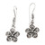 Sterling Silver Frangipani Dangle Earrings 'Twirling Frangipani'