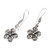 Sterling Silver Frangipani Dangle Earrings 'Twirling Frangipani'