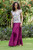 Thai Cotton Double Gauze Skirt 'A Day Out in Mulberry'