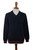 Men's V-Neck Alpaca Sweater 'Orcopampa Blue'