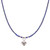 Lapis Lazuli Heart-Motif Pendant Necklace 'Lonely Hearts'