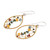 Multicolor Glass Beaded Dangle Earrings with Silver Hooks 'Multicolor Crystal Web'