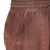 Brown Stone-Washed Viscose Pants 'Simple Style in Rosewood'
