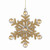 Embellished Aluminum Snowflake Ornaments Set of 4 'Glittering Snowfall'