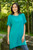 Artisan Crafted Double Gauze Tunic 'Out of Office in Sea Green'