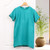 Artisan Crafted Double Gauze Tunic 'Out of Office in Sea Green'