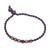 Multicolored Agate Beaded Macrame Anklet from Thailand 'Thai Beach Chic'