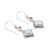 Handmade Larimar and Blue Topaz Earrings 'Frosty Fusion'