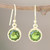 Natural Peridot Dangle Earrings 'Spring's Arrival'