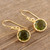 Natural Peridot Dangle Earrings 'Spring's Arrival'