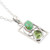 Hand Crafted Peridot  Green Turquoise Necklace from India 'Sweet Companions'