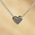 Taxco Silver Pendant Necklace from Mexico 'Hopeful Heart'