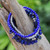 Set of 4 Blue Beaded Stretch Bracelets from Thailand 'Fancy Dream in Blue'
