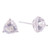 Quartz and Sterling Silver Stud Earrings from Thailand 'Miss Me Now'