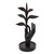 Hand Carved Wood Jewelry Stand with Leaf Motif 'Plucking Dreams'